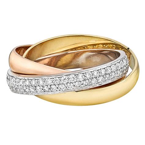 cartier tirnity|cartier trinity ring with diamonds.